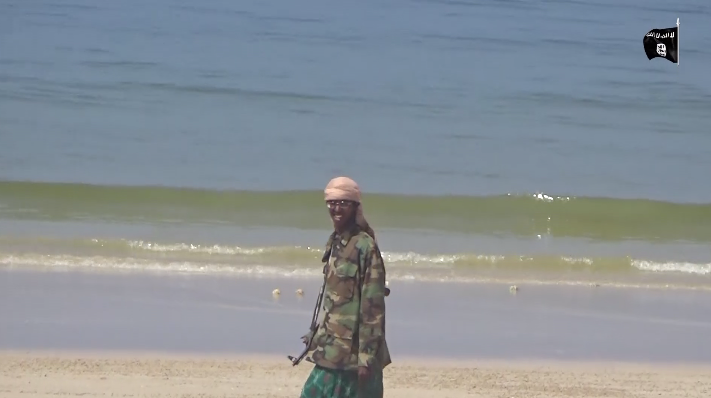 Image from video released by the ISIS affiliate in Somalia allegedly showing a man it said was a doctor from Canada.