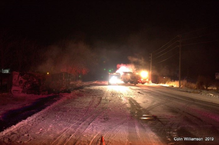 Elderly man dead following serious head-on crash in Scugog, Jan. 28, 2019.