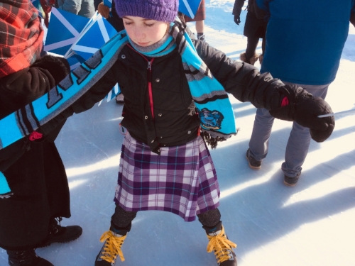 In 2017, Winnipeg’s Great Canadian Kilt Skate was held outside at Assiniboine Park.