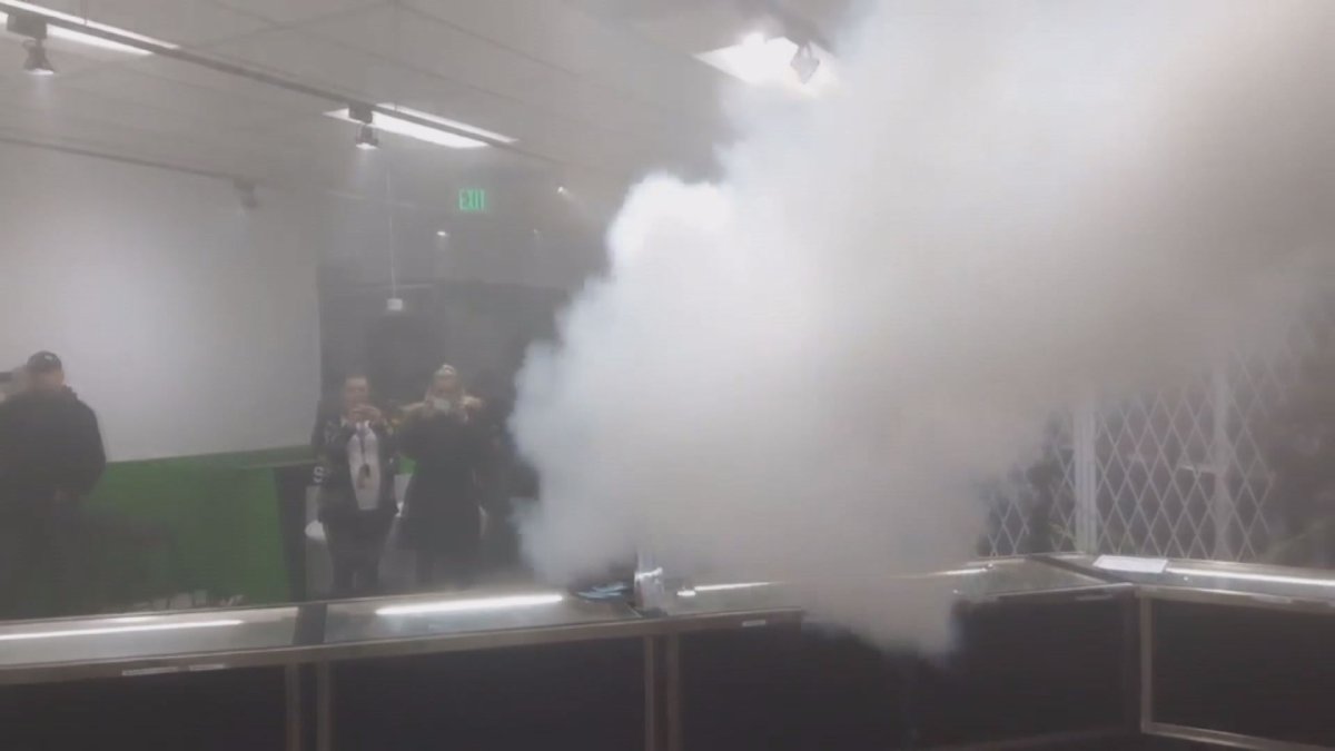 A test of smoke security at Alternative Greens in Edmonton in late 2018.