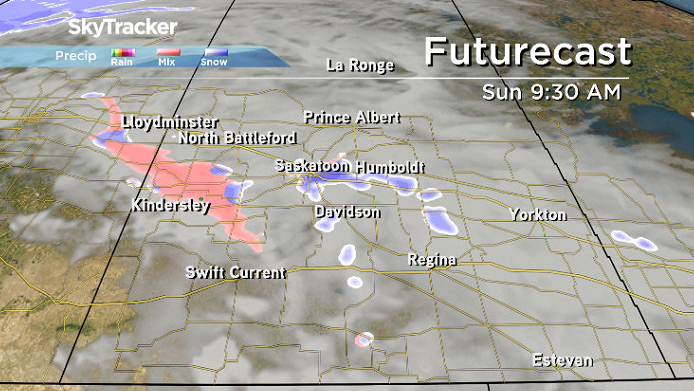 Snow is likely in the Saskatoon area Sunday morning.