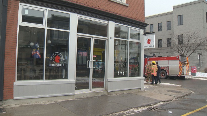 A fire caused significant damage to a popular restaurant in Montreal's Plateau-Mont-Royal borough. Saturday, Jan 5, 2019.