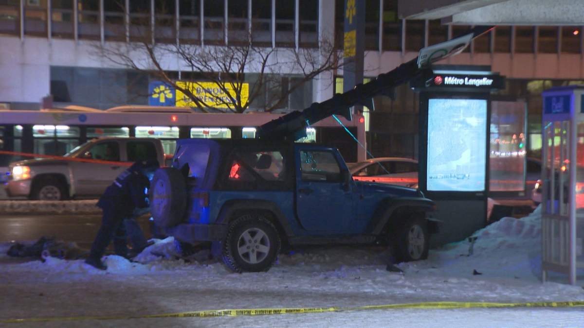 The collision occurred around 5:40 p.m. Friday evening.