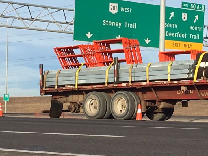 Calgary police are investigating after a serious collision on Stoney Trail on Jan. 10, 2019.