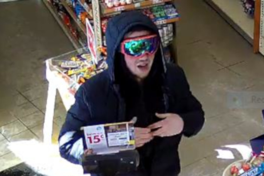 Police are looking to speak with this man in connection with a robbery that occurred in Waterloo Tuesday.