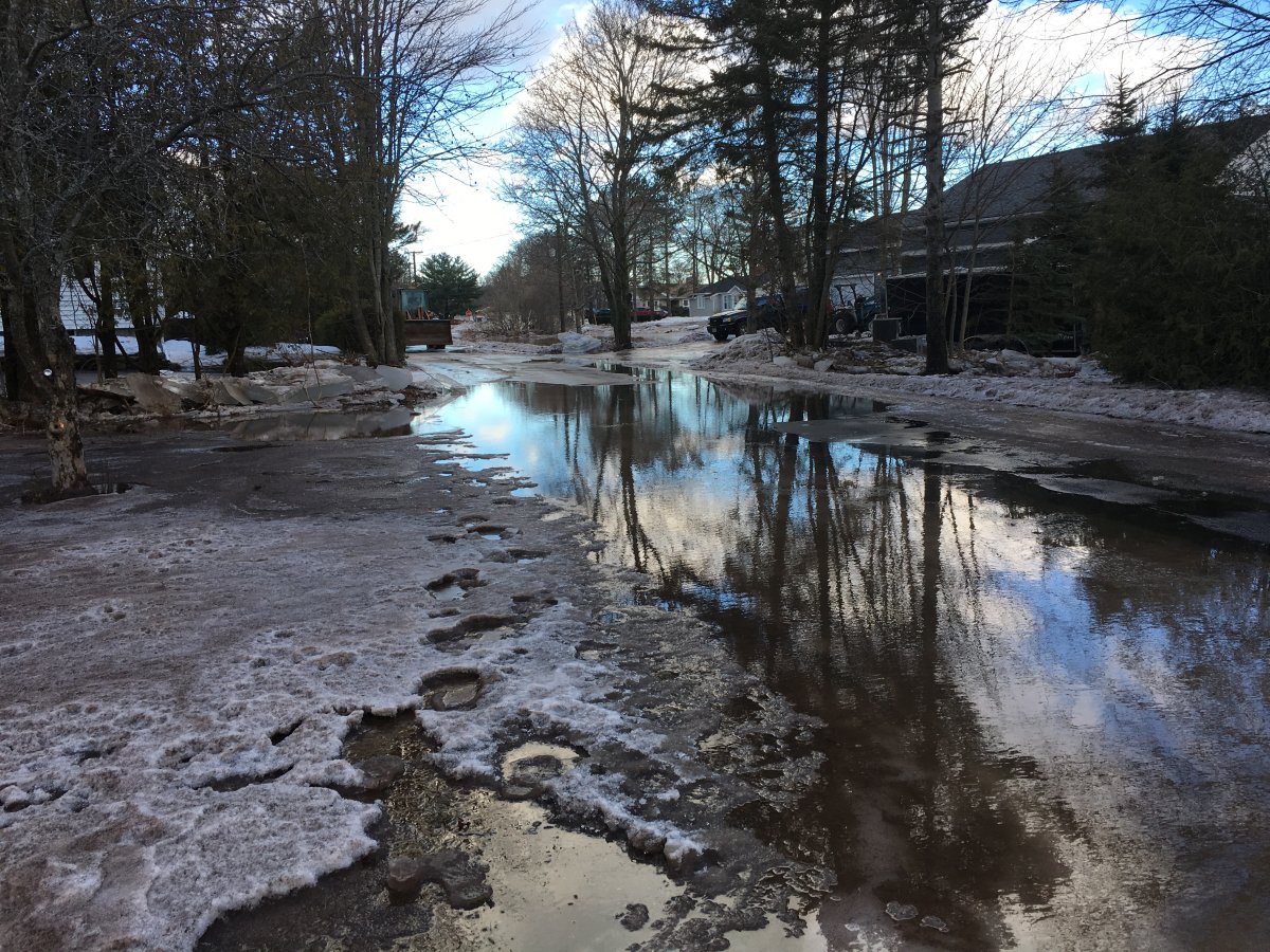 People began returning to their homes on Friday to survey the damage after a flash flood forced several dozen people to evacuate their homes in Sussex, N.B. Thursday night.