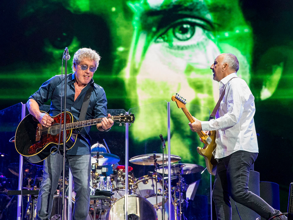 Roger Daltrey (L) and Pete Townshend of The Who perform at Festival d’ete de Quebec on July 13, 2017, in Quebec City.