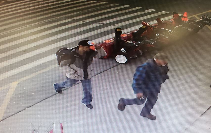 Police say these men are wanted in connection with a string of thefts in Tantallon and Hammonds Plains over the weekend.