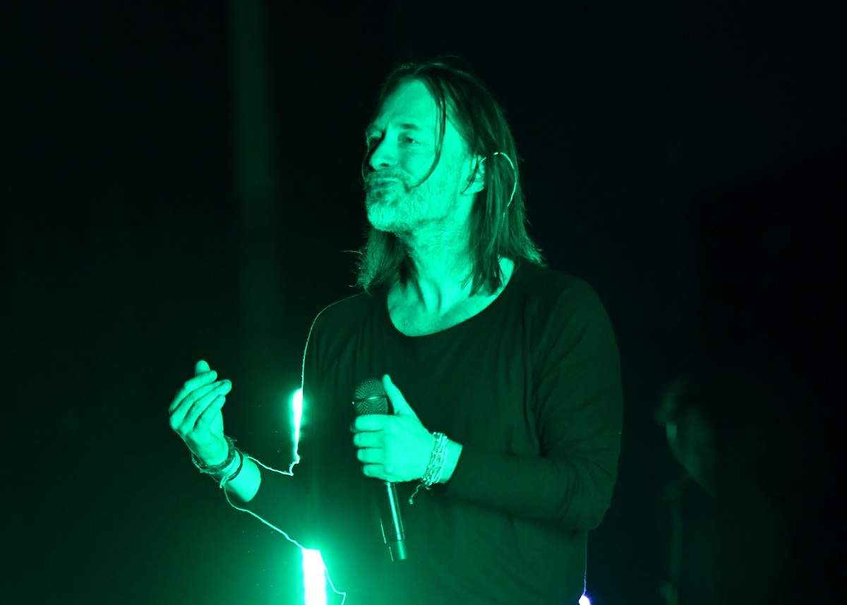 Thom Yorke performs onstage during his solo ‘Tomorrow’s Modern Boxes’ tour stop at Orpheum Theatre on Dec. 19, 2018, in Los Angeles, Calif.