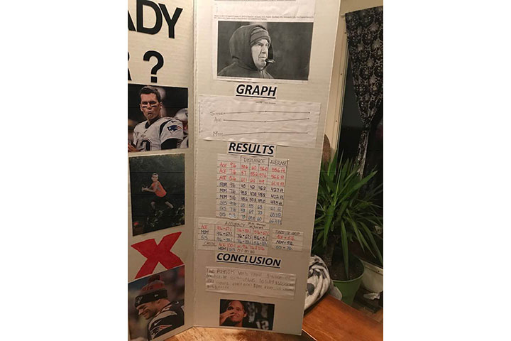 10-year-old boy wins science fair by questioning if Tom Brady is a cheater - image