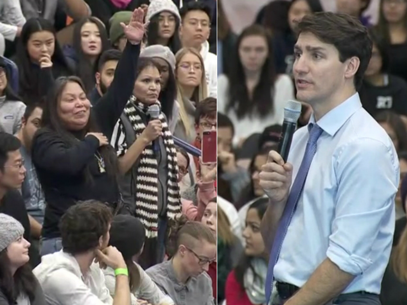 ‘Be A Man!’: Indigenous Protesters Assail Justin Trudeau At B.C. Town ...