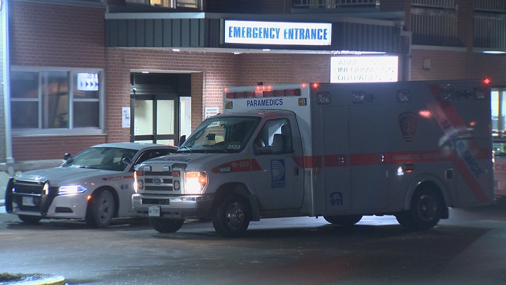 Durham police say an uninjured man walked into Uxbridge Hospital with blood on his clothes and indicated that he had been in a fight.