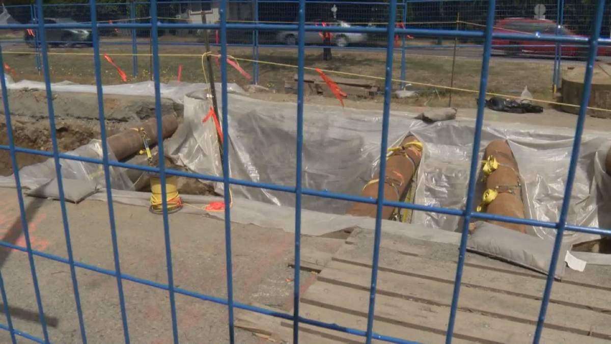 FortisBC gas line work in Vancouver in 2018.