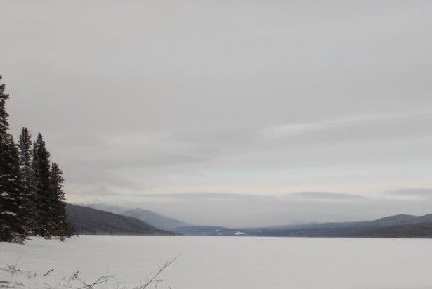 Drury Lake in Yukon, Wednesday, Jan. 30, 2018. 