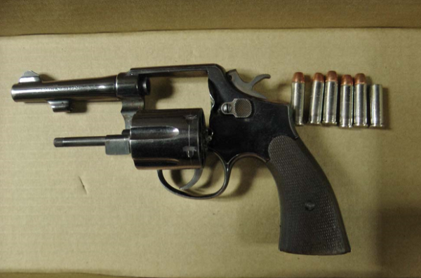 This Smith and Wesson revolver was seized during a search warrant at a home in the Oshawa area as part of a fentanyl-trafficking investigation.