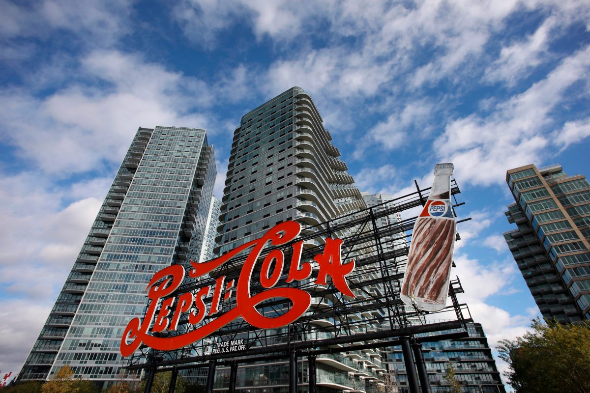 FILE - A landmarked PepsiCola sign stands in Long Island City near the site for a proposed Amazon headquarters in the Queens borough of New York, Friday, Nov. 16, 2018.