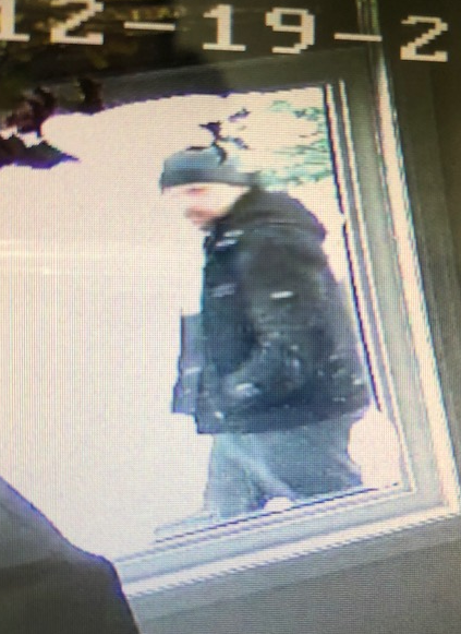 Police are seeking to identify a suspect after an indecent act was reported in Angus.