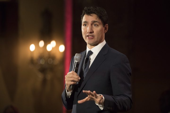 Prime Minister Justin Trudeau speaks at a Liberal Party breakfast event in Toronto on Friday, Feb. 1, 2019. 