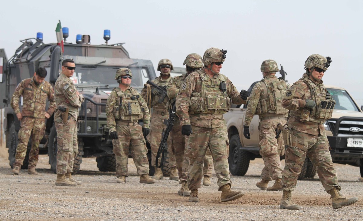 FILE - US soldiers attend a training session for the Afghan Army in Herat, Afghanistan, 02 February 2019 (issued 03 February 2019).