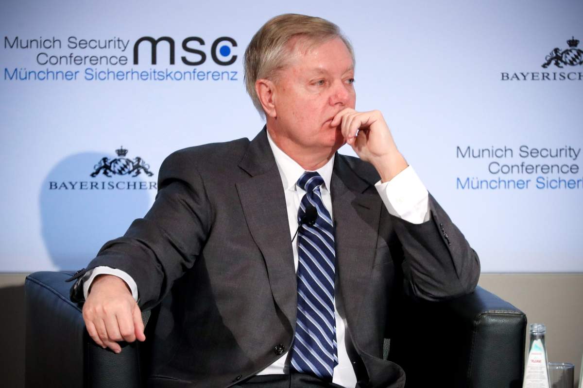 US Republican Senator of South Carolina Lindsey Graham attends the 55th Munich Security Conference (MSC) in Munich, Germany, 15 February 2019.