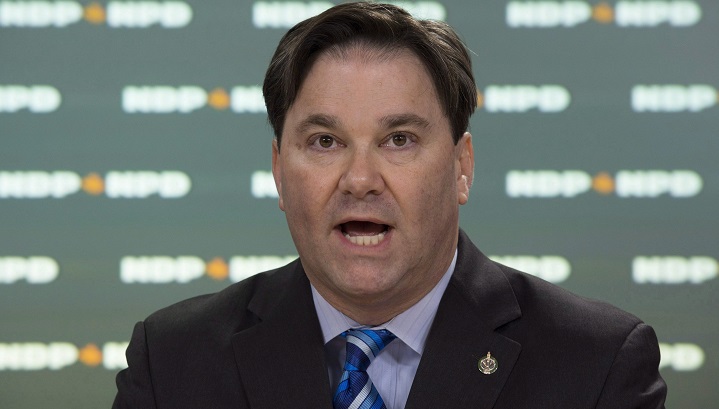 NDP MP Don Davies speaks during a news conference in Ottawa on Nov. 15, 2016.