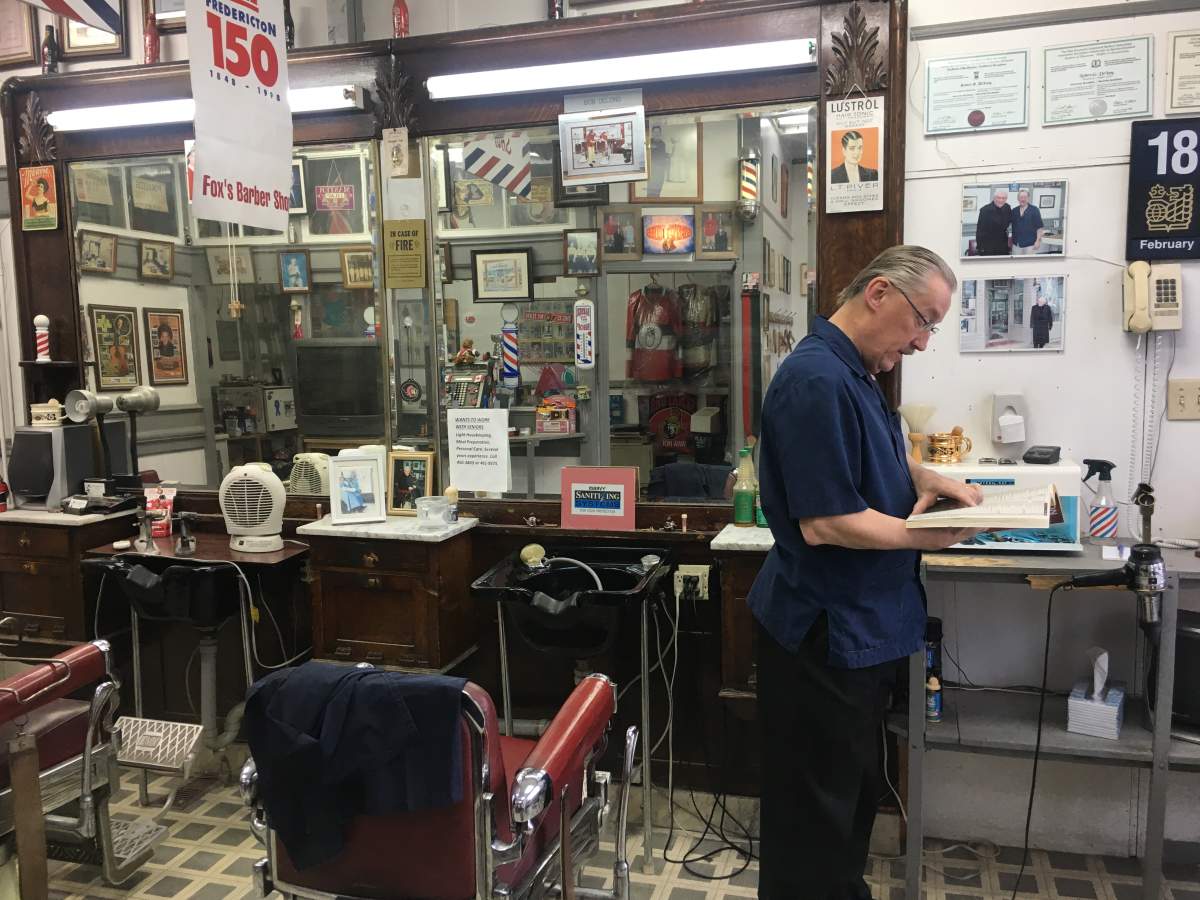 Bob DeLong owner operator of Fox’s Barbershop