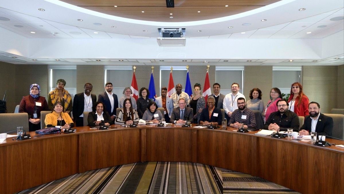 Alberta's new anti-racism advisory council, in a photo dated Feb. 25, 2019.