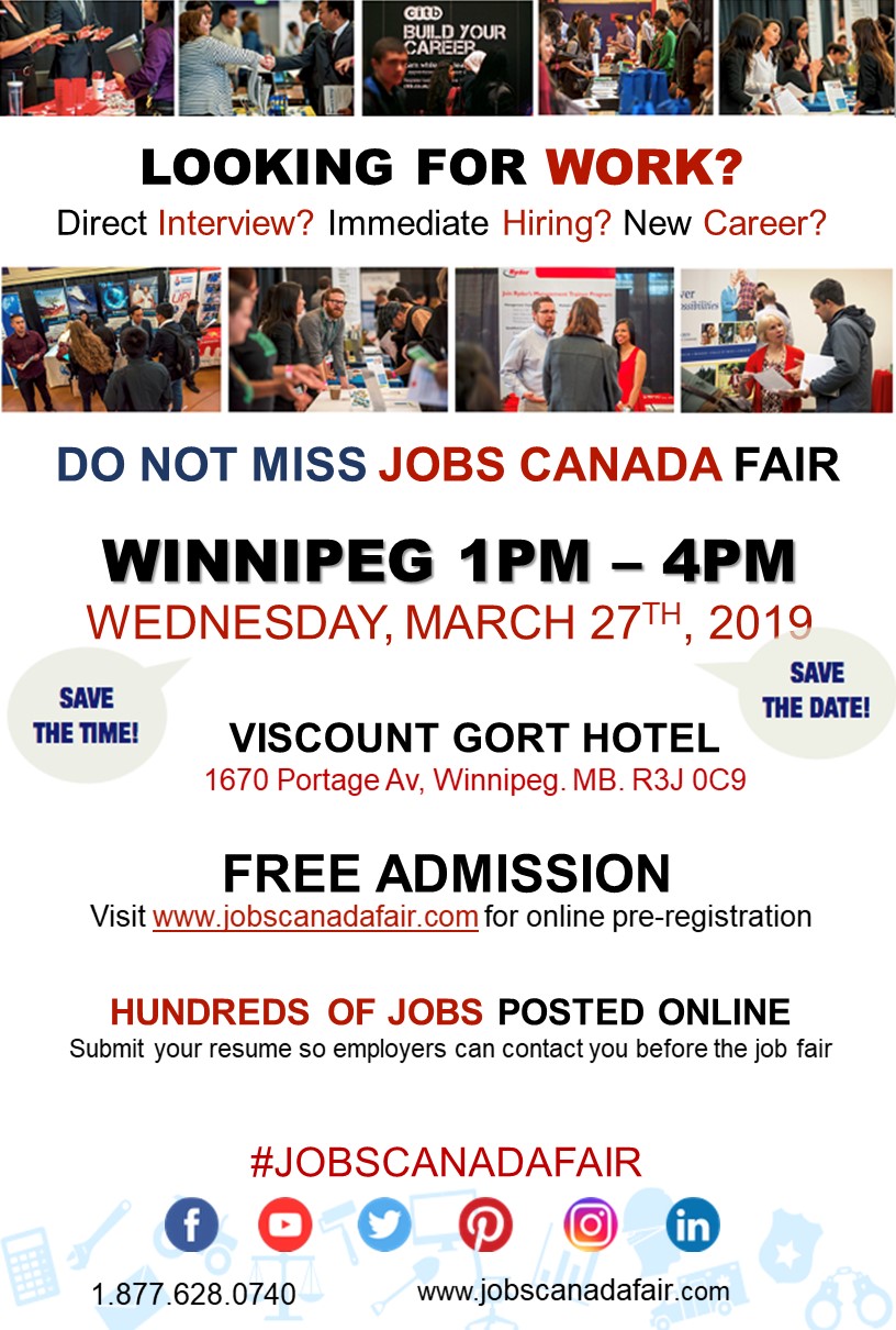 Winnipeg Job Fair – March 27th, 2019 - image