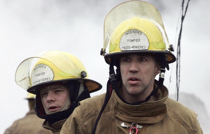 A file photo of firefighters in Trois-Rivières.