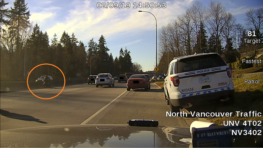 Police are appealing for dashcam video shot in the Westview area of North Vancouver around 2:30 p.m. on Saturday. 