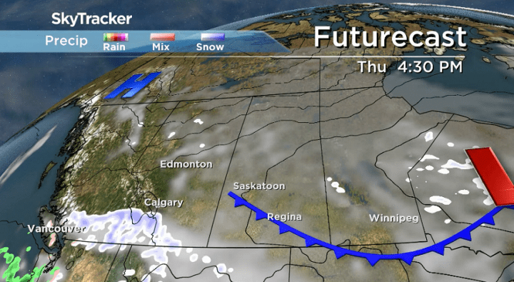 A cold front sliding through will drop temperatures back down through Thursday and into the beginning of March.