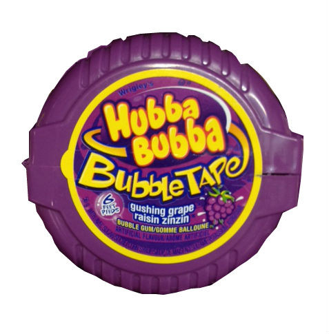 New Brunswick RCMP say that a package similar to this Hubba Bubba bubble tape container 
contained bubble gum laced with narcotics .