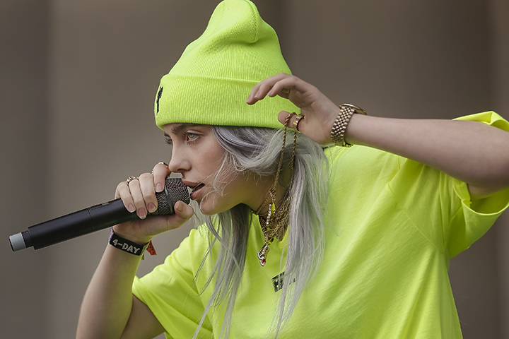 Billie Eilish performs at Lollapalooza at Grant Park on Aug. 2, 2018, in Chicago, Ill. 