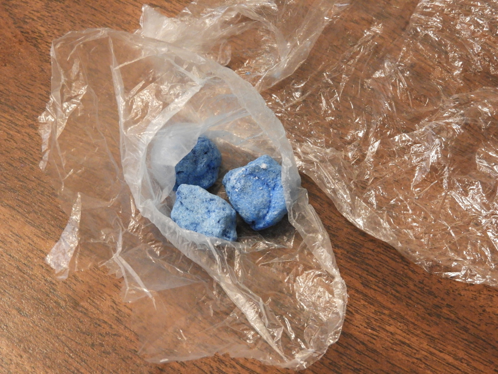 Peterborough Police Service seized 10 grams of blue heroin Thursday as part of an ongoing drug investigation.