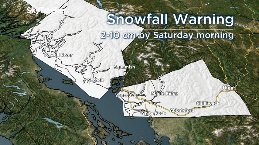 Snowfall warning ended for Metro Vancouver, remains in place for Fraser ...