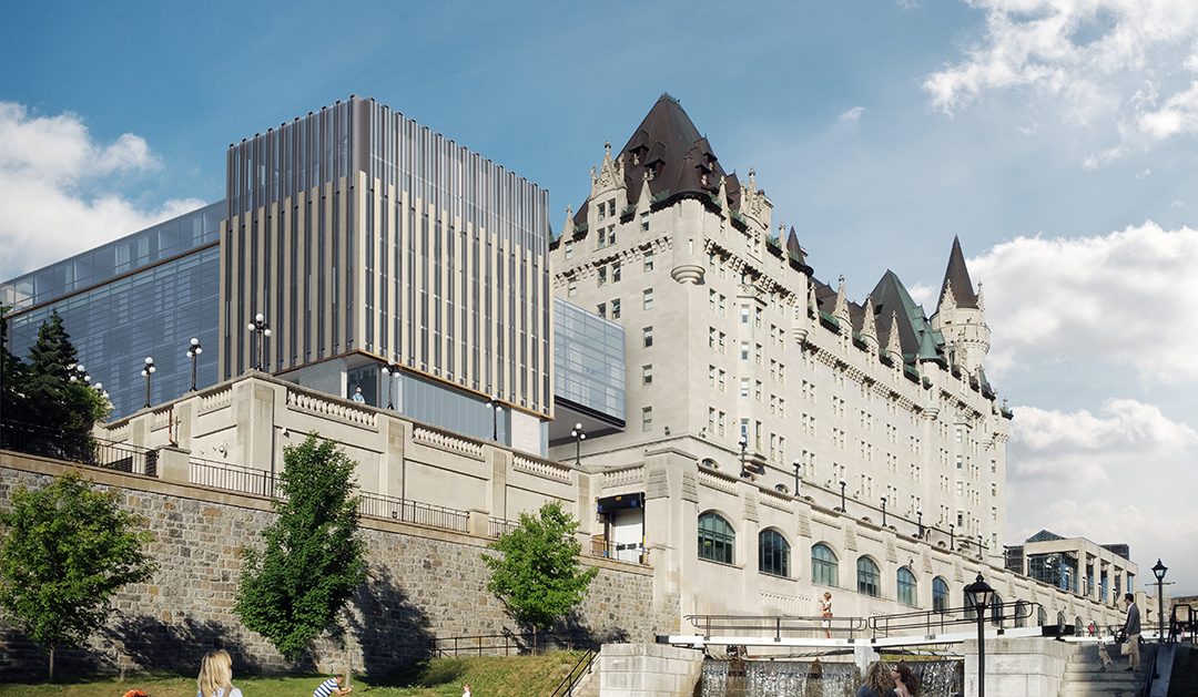 ***THIS IS AN OLD RENDERING***The architects behind the design of the new addition to the Château Laurier released their updated design on Monday.