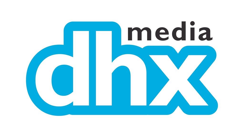 The corporate logo for DHX Media is shown in an undated handout photo.