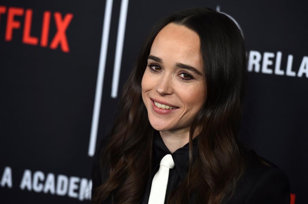 Cast member Ellen Page arrives at the Los Angeles premiere of 'The Umbrella Academy' at The ArcLight Hollywood on Tuesday, Feb. 12, 2019.
