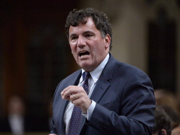 Intergovernmental Affairs Minister Dominic LeBlanc rises during question period in the House of Commons on Parliament Hill in Ottawa on Tuesday, Oct. 23, 2018.