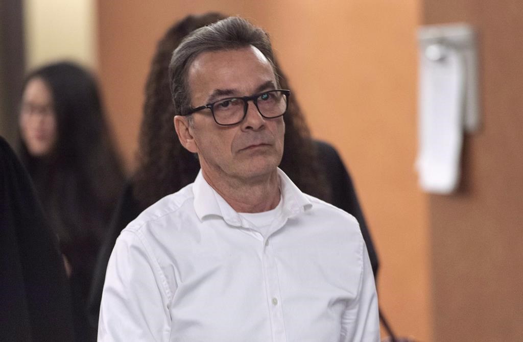 Michel Cadotte, accused of murder in the 2017 death of his ailing wife in what has been described as a mercy killing, is seen at the courthouse in Montreal on Monday, January 7, 2019.