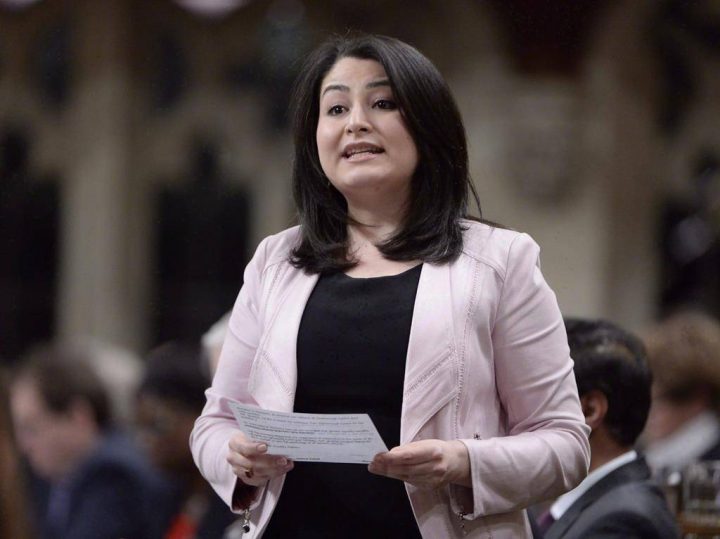 Peterborough-Kawartha MPr Maryam Monsef answers a question during Question Period in the House of Commons in Ottawa on March 8, 2017. She is the new Minister of International Development while remaining Minister of the Status of Women.