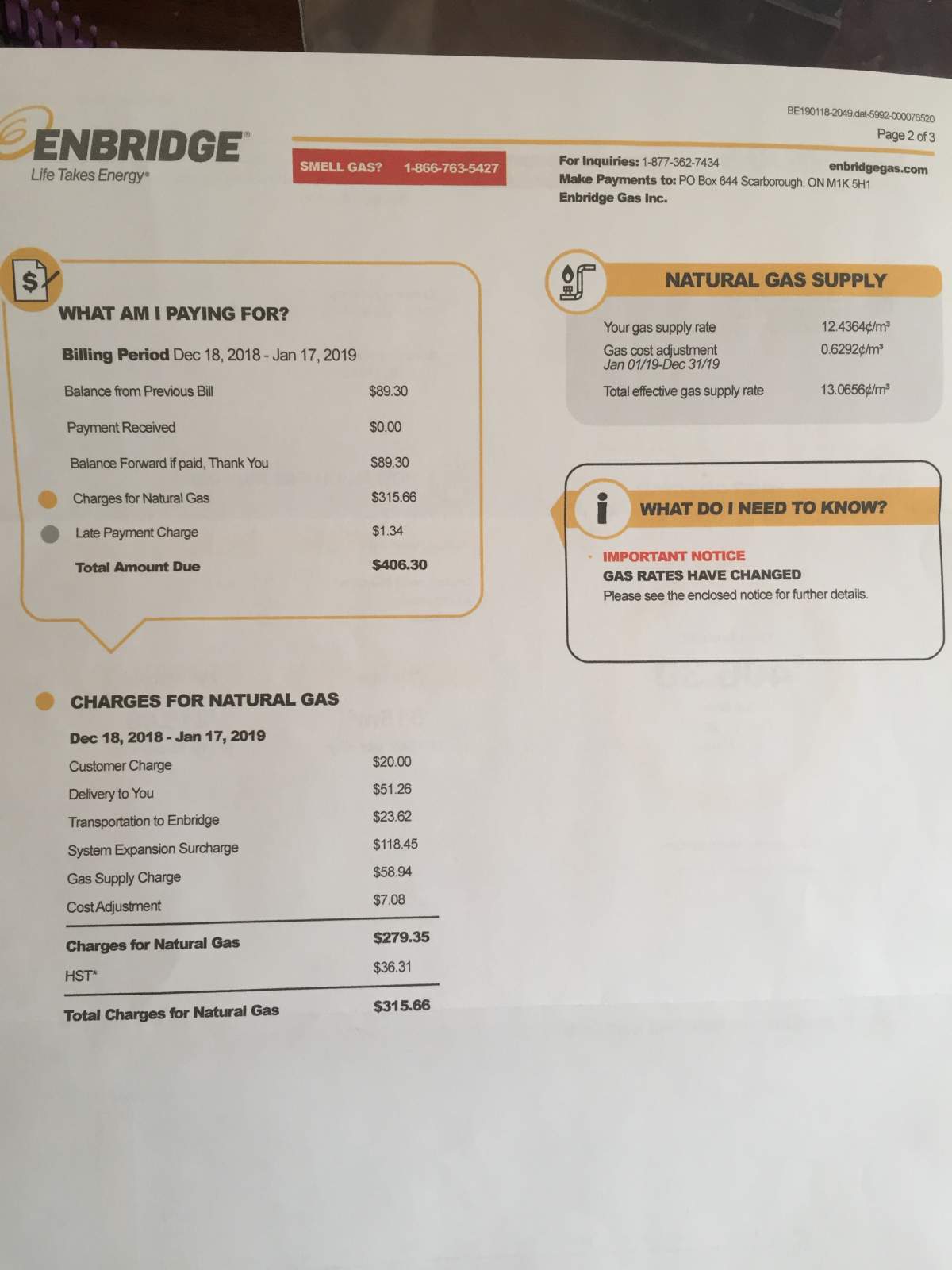 Don and Sarah Campbell were charged $118 for a system-expansion surcharge.