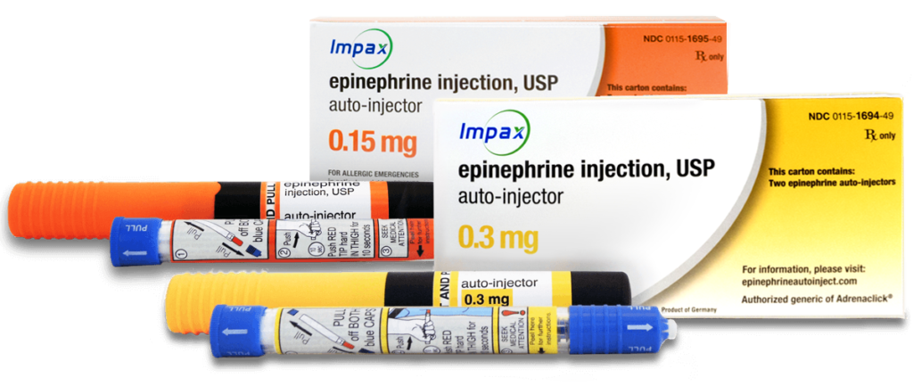 “Stock” or undesignated epinephrine auto-injectors are devices that are not prescribed for a specific person that can be used to treat anaphylaxis in an emergency.