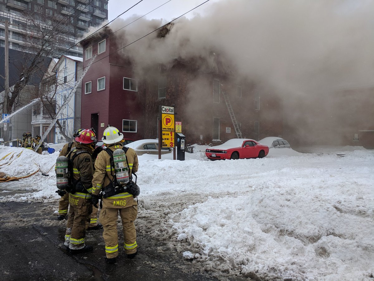 A fire ripped through a multi-unit home in Ottawa's Centretown on Wednesday afternoon.