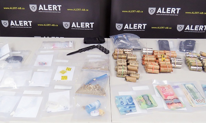 The Alberta Law Enforcement Response Teams made a drug bust in Lethbridge on Feb. 8, 2019.