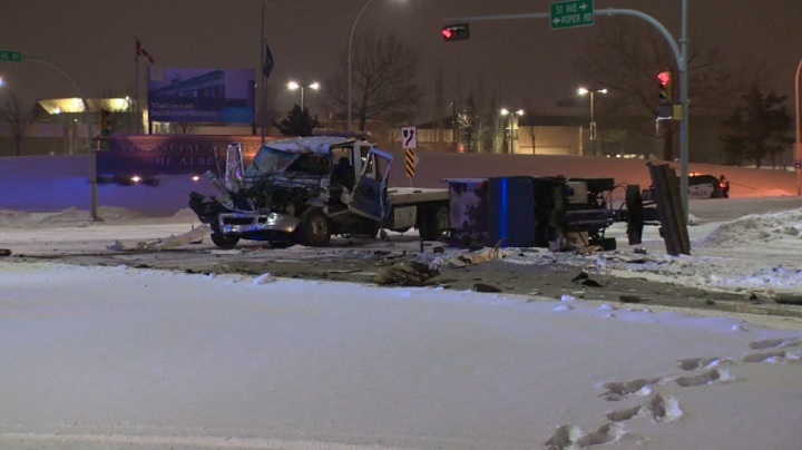 Early morning crash in southeast Edmonton sends man to hospital with ...