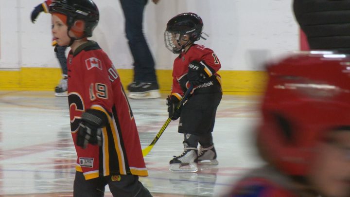 Calgary's Flame for a Day event was held at the Scotiabank Saddledome on Sunday.