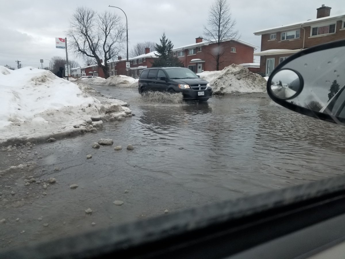 Some areas in Ottawa are experiencing flooding after a sudden thaw of snow.