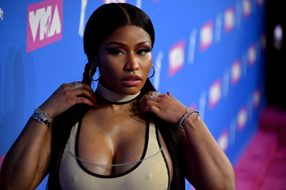 Nicki Minaj attends the 2018 MTV Video Music Awards at Radio City Music Hall on August 20, 2018 in New York City.