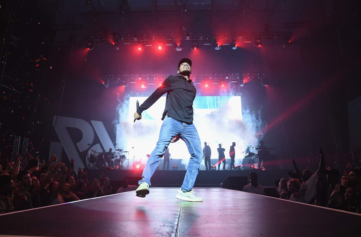 Chance The Rapper performs onstage on Sept. 29, 2018 at Ford Amphitheater at Coney Island Boardwalk in Brooklyn, New York.